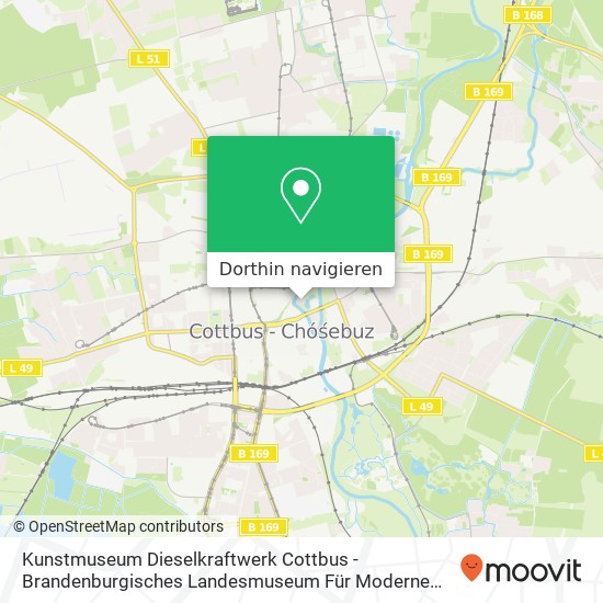 Kunstmuseum Dieselkraftwerk Cottbus - Brandenburgisches Landesmuseum Für Moderne Kunst Karte