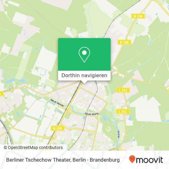 Berliner Tschechow Theater Karte