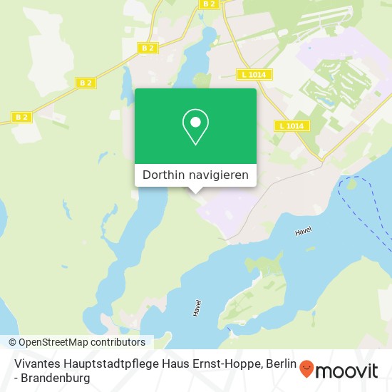 Vivantes Hauptstadtpflege Haus Ernst-Hoppe Karte