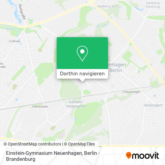 Einstein-Gymnasium Neuenhagen Karte