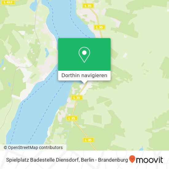 Spielplatz Badestelle Diensdorf Karte