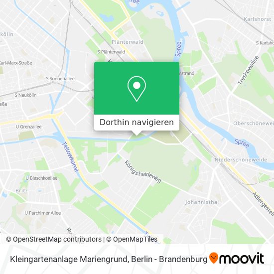 Kleingartenanlage Mariengrund Karte