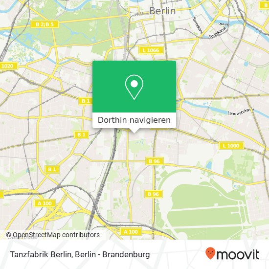 Tanzfabrik Berlin Karte