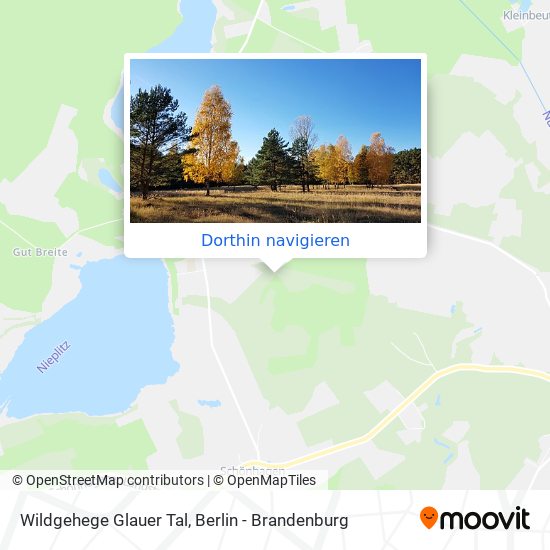 Wildgehege Glauer Tal Karte