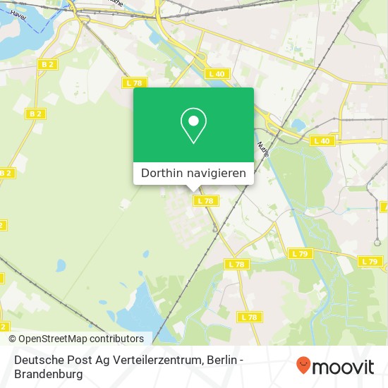 Deutsche Post Ag Verteilerzentrum Karte