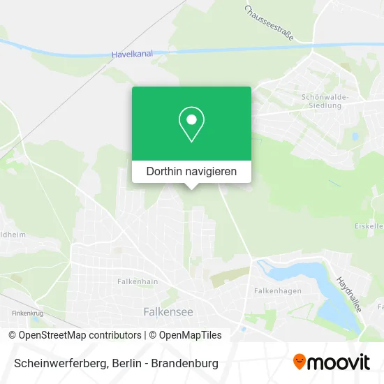 Scheinwerferberg Karte