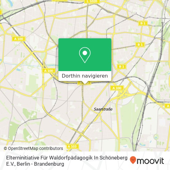 Elterninitiative Für Waldorfpädagogik In Schöneberg E.V. Karte