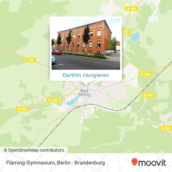 Fläming-Gymnasium Karte