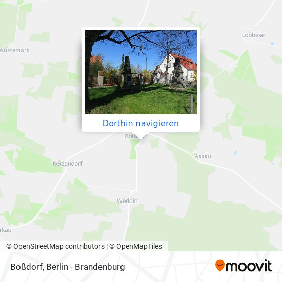 Boßdorf Karte