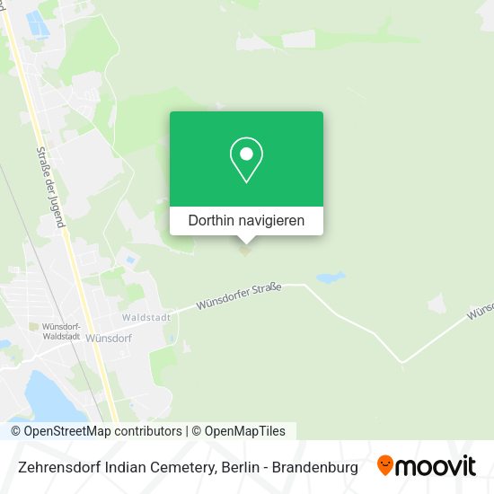 Zehrensdorf Indian Cemetery Karte