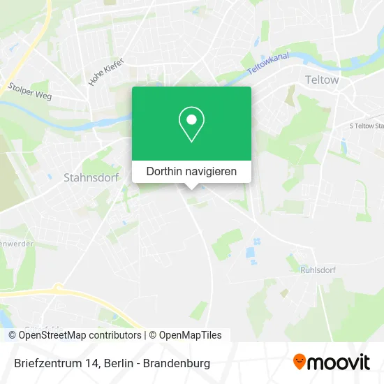 Briefzentrum 14 Karte