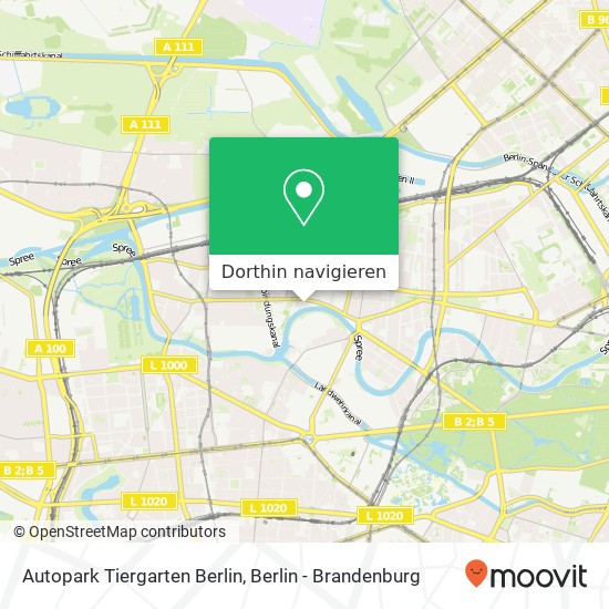 Autopark Tiergarten Berlin Karte