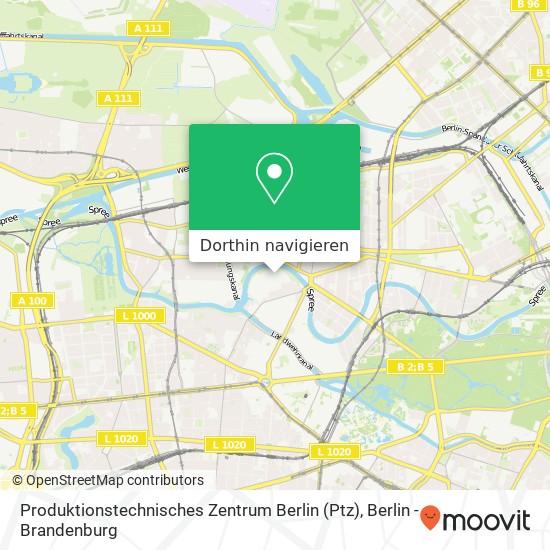 Produktionstechnisches Zentrum Berlin (Ptz) Karte