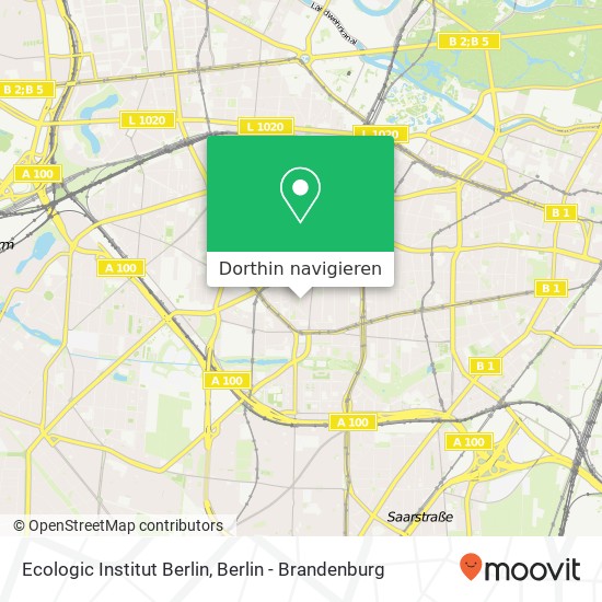 Ecologic Institut Berlin Karte