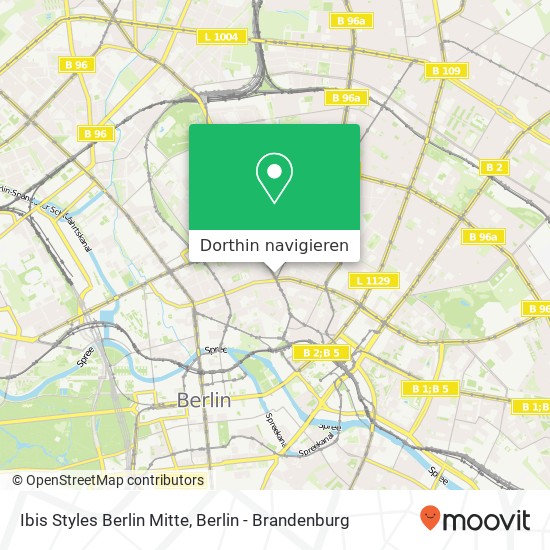 Ibis Styles Berlin Mitte Karte