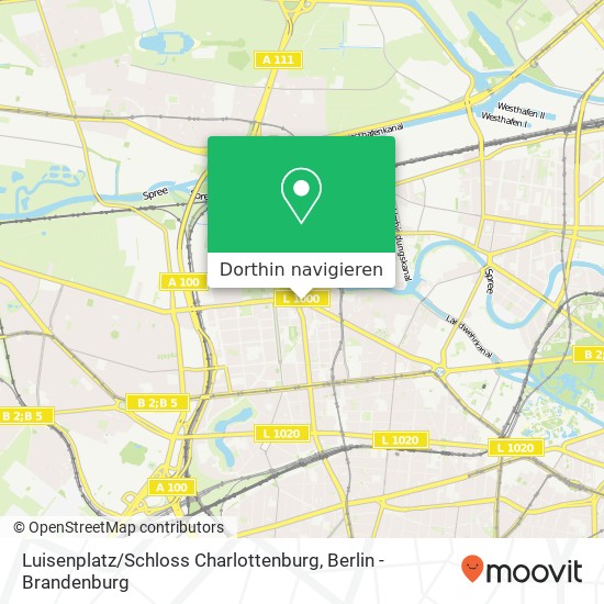 Luisenplatz / Schloss Charlottenburg Karte