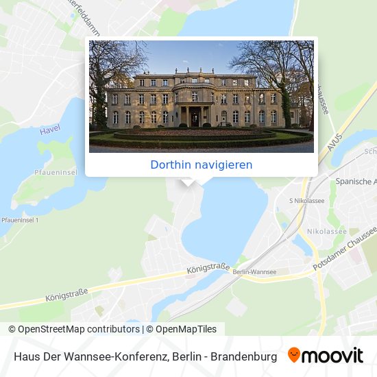 Haus Der Wannsee-Konferenz Karte