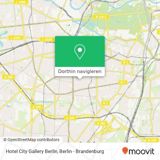 Hotel City Gallery Berlin Karte