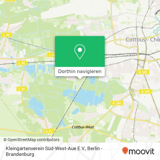 Kleingartenverein Süd-West-Aue E.V. Karte