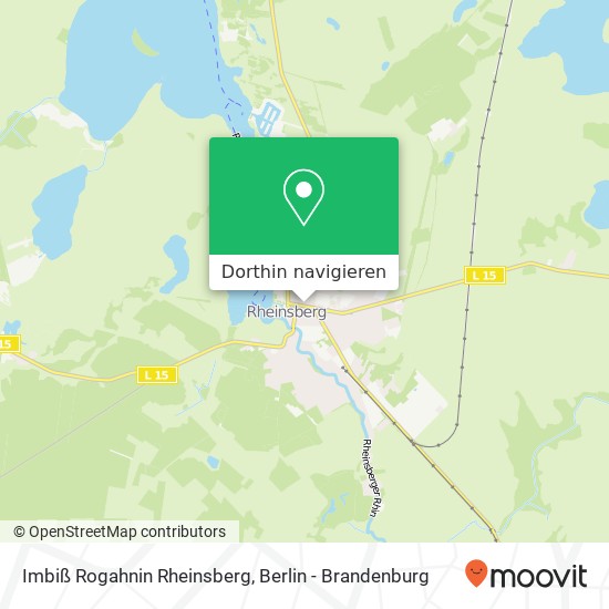 Imbiß Rogahnin Rheinsberg Karte