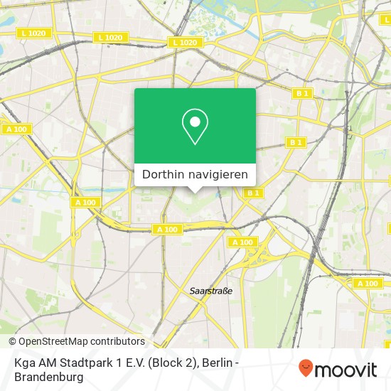 Kga AM Stadtpark 1 E.V. (Block 2) Karte