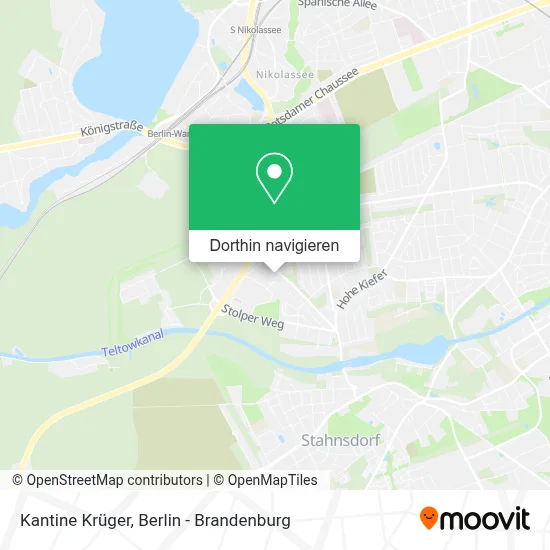 Kantine Krüger Karte