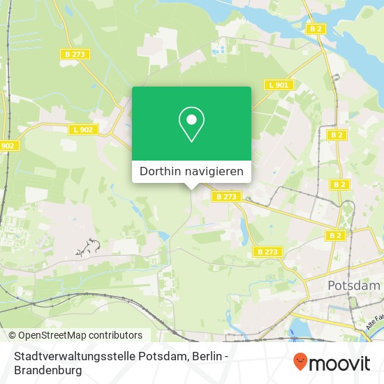 Stadtverwaltungsstelle Potsdam Karte