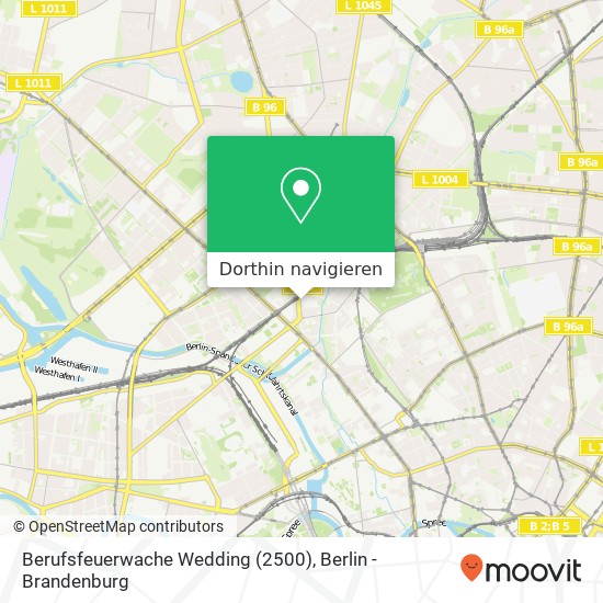 Berufsfeuerwache Wedding (2500) Karte