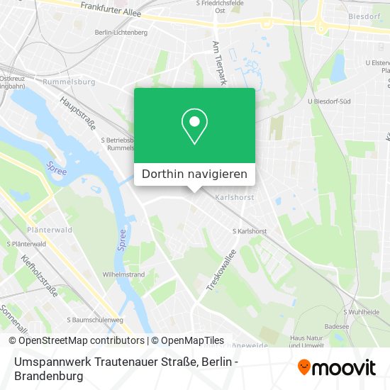 Umspannwerk Trautenauer Straße Karte