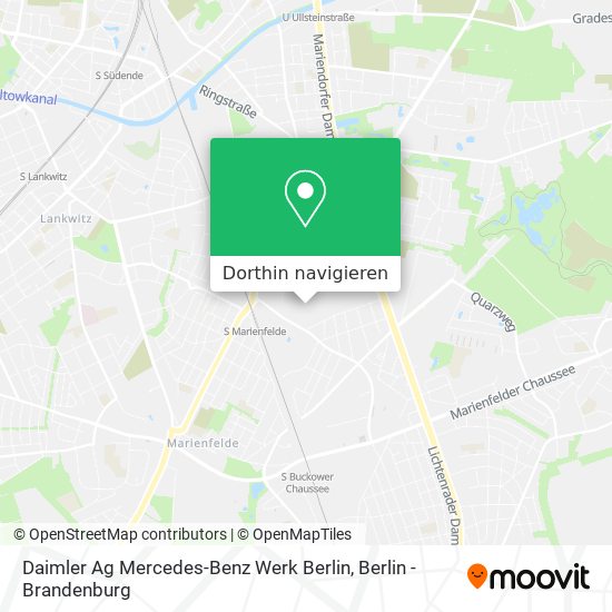 Daimler Ag Mercedes-Benz Werk Berlin Karte