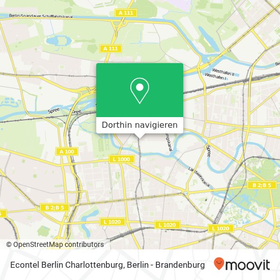 Econtel Berlin Charlottenburg Karte