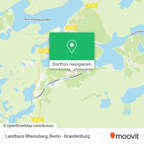 Landhaus Rheinsberg Karte
