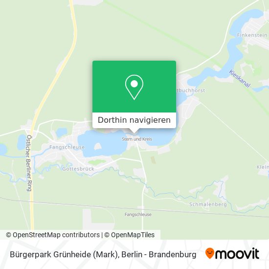 Bürgerpark Grünheide (Mark) Karte