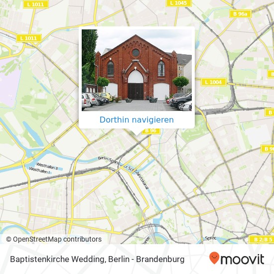 Baptistenkirche Wedding Karte