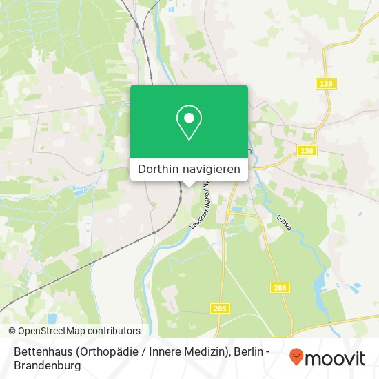 Bettenhaus (Orthopädie / Innere Medizin) Karte