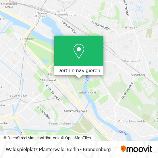 Waldspielplatz Plänterwald Karte