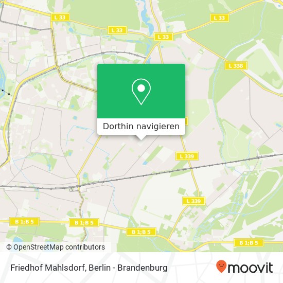 Friedhof Mahlsdorf Karte