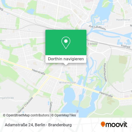 Adamstraße 24 Karte