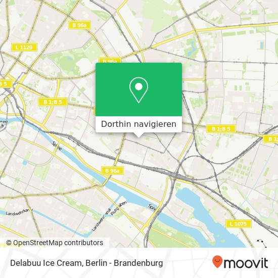 Delabuu Ice Cream, Krossener Straße 15 Karte