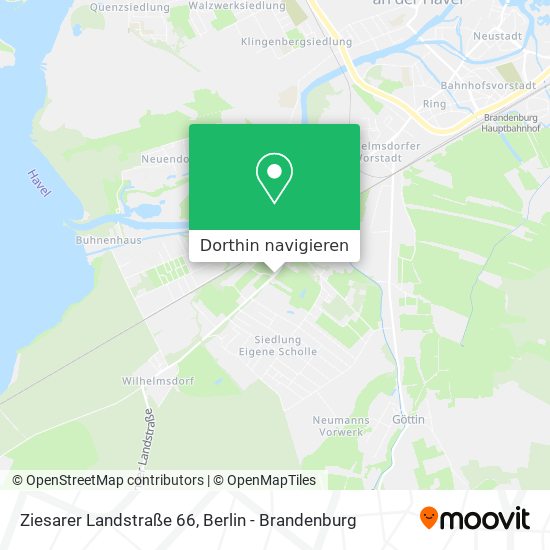Ziesarer Landstraße 66 Karte