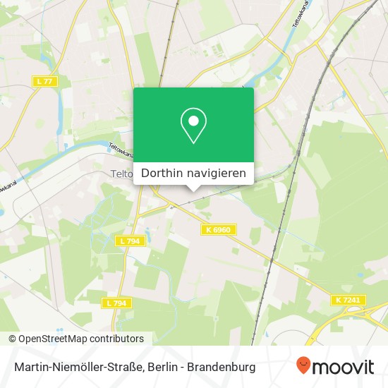 Martin-Niemöller-Straße, 14513 Teltow Karte
