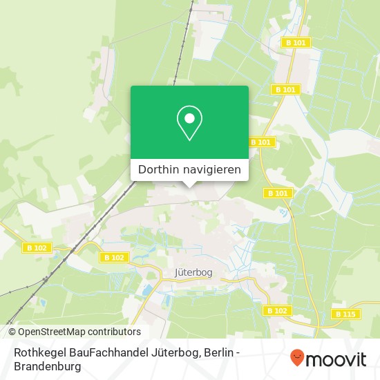 Rothkegel BauFachhandel Jüterbog, Rothkegel BauFachhandel Jüterbog, Neuheimer Weg 4, 14913 Jüterbog, Deutschland Karte