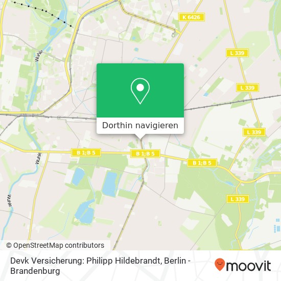 Devk Versicherung: Philipp Hildebrandt, Hönower Straße 31 Karte