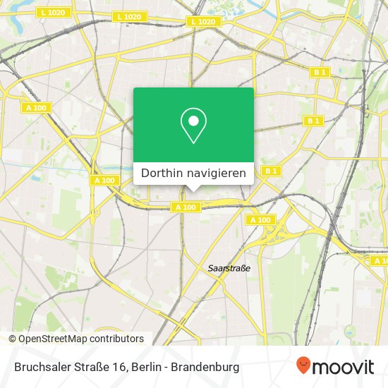 Bruchsaler Straße 16, Bruchsaler Str. 16, 10715 Berlin, Deutschland Karte