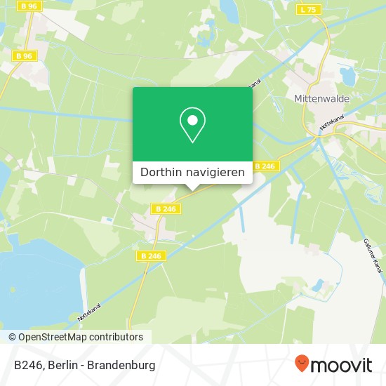B246, 15749 Mittenwalde Karte