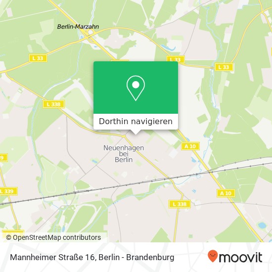 Mannheimer Straße 16, 15366 Neuenhagen bei Berlin Karte