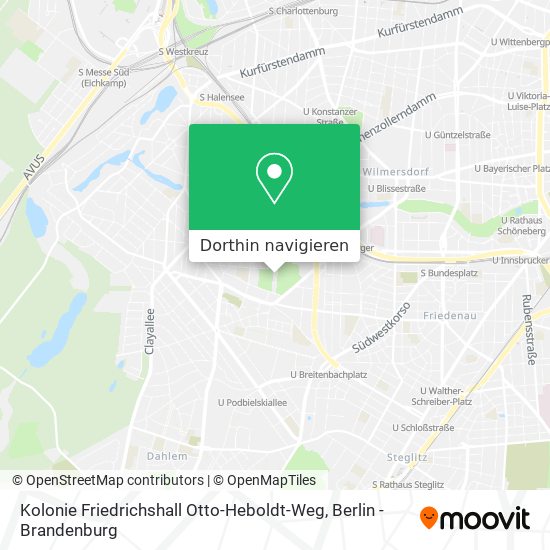 Kolonie Friedrichshall Otto-Heboldt-Weg Karte