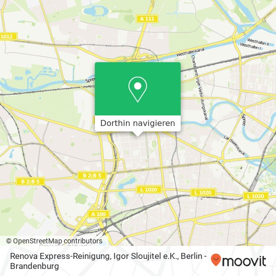 Renova Express-Reinigung, Igor Sloujitel e.K., Nehringstraße 1 Karte