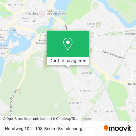 Horstweg 102 - 108 Karte