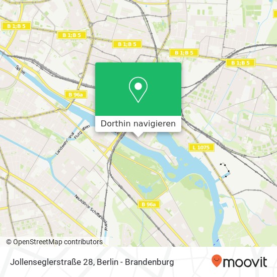 Jollenseglerstraße 28, Jollenseglerstraße 28, 10245 Berlin, Deutschland Karte